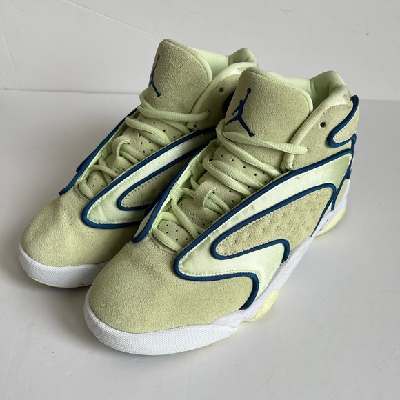 Air Jordan OG Women's Shoes Size 7.5 Lime Ice White Court Blue - Picture 2 of 10